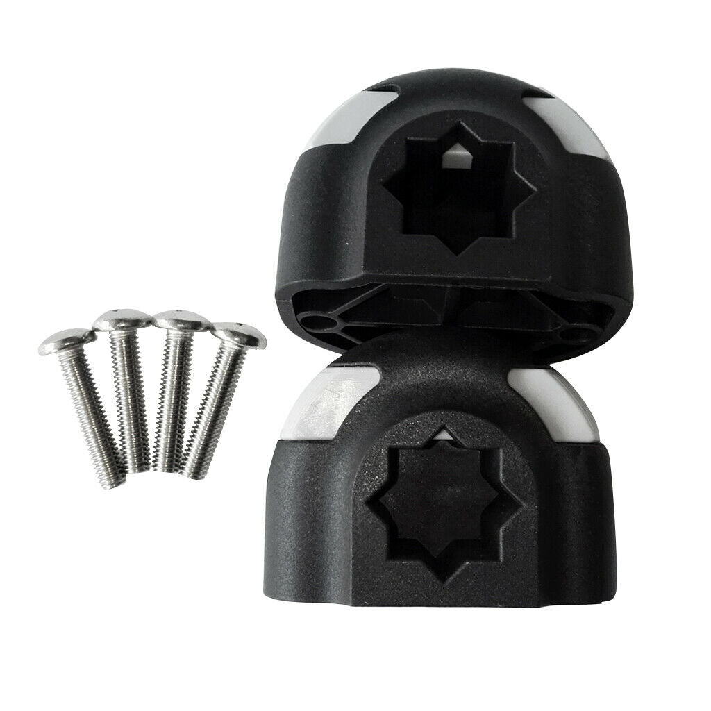 2x Durable Nylon Kayak Boat Canoe Fishing Rod Holder Half-Round Bracket