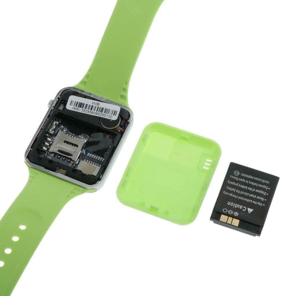 A1 Wristwatch Bluetooth Smart Watch SIM Smartwatch Smartphone Women Green