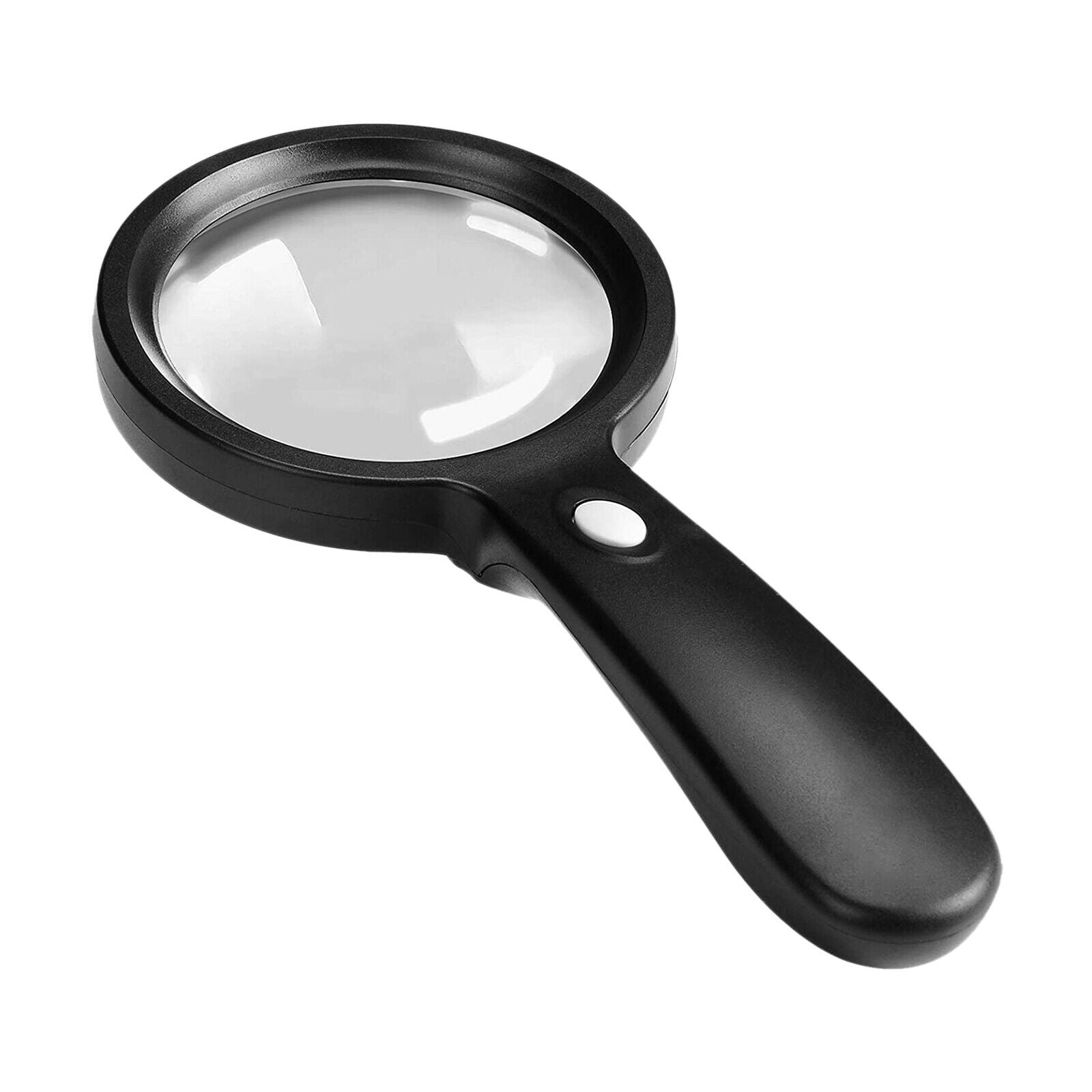 Handheld Lighted Magnifying Glass 10X Lens w/12 LED for Maps Soldering