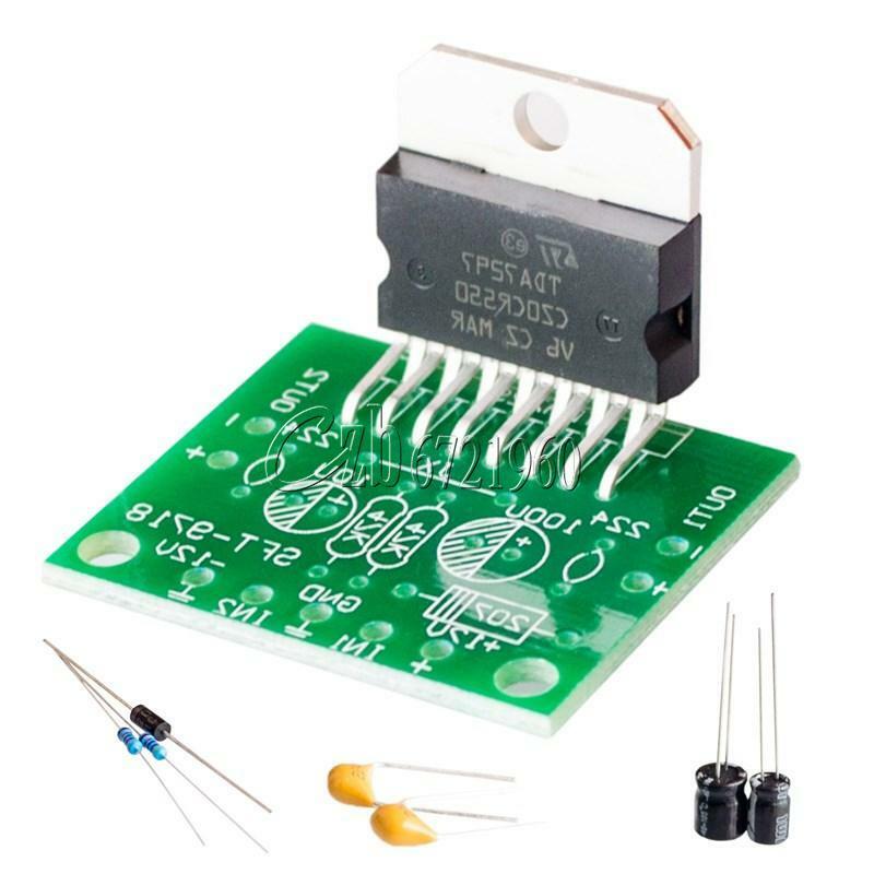 TDA7297 Amplifier Board 15W+15W DC12V Dual-channel Track Stereo Module Kit DIY