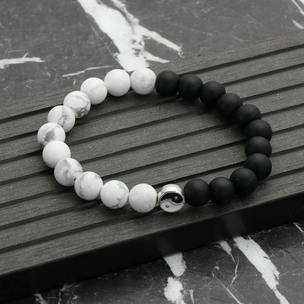 Accessories Jewelry Bracelet Braided Hand Rope Yin Yang Charm Pendant Wristband