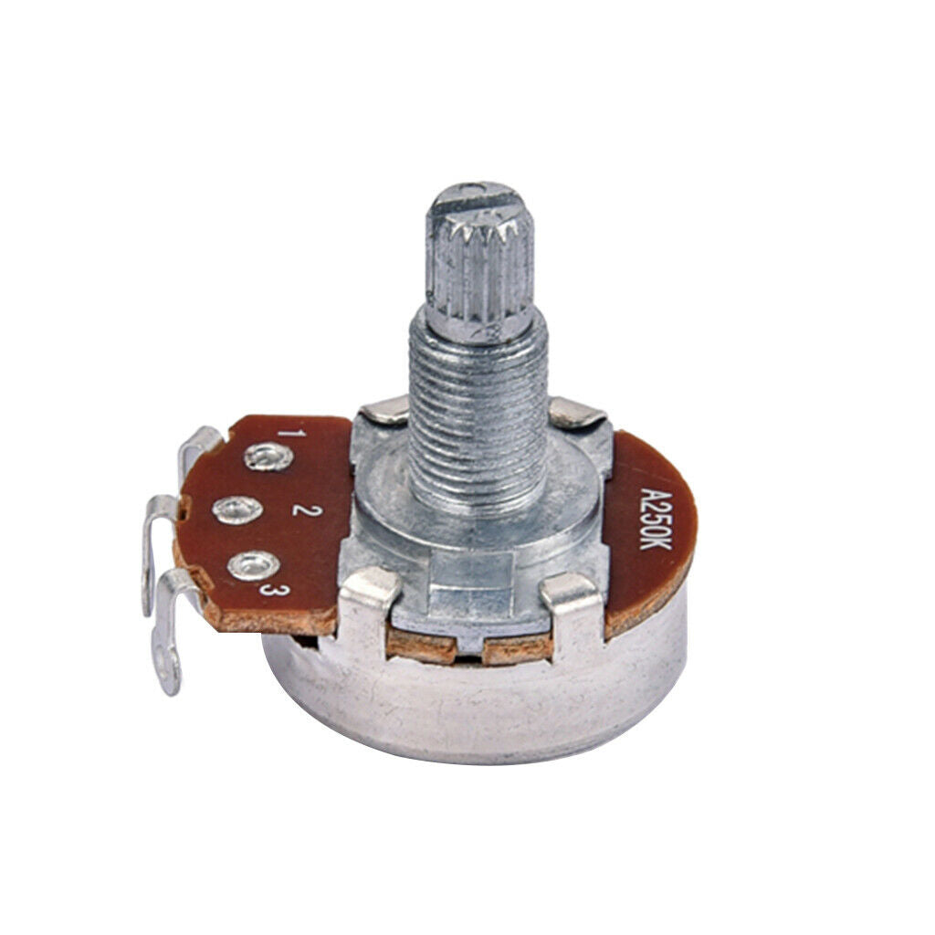 4pcs Copper Alpha A250K B500K Audio Potentiometer Pots for Electric Guitar