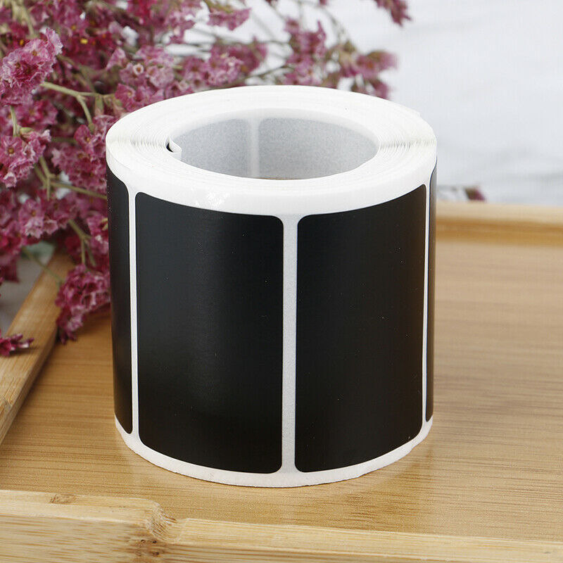 300Pcs/Roll Waterproof Chalkboard Stickers Kitchen Bottle Label Blackboar.l8