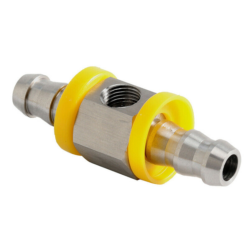 1/8-27NPT 3/8" Fuel Line Fuel Pipe Pressure Gauge Sensor Adapter Stainless Steel