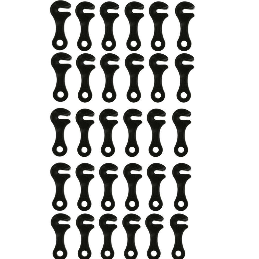 30x Tent Tensioner Cord Aluminum Alloy Rope Adjuster for Tent