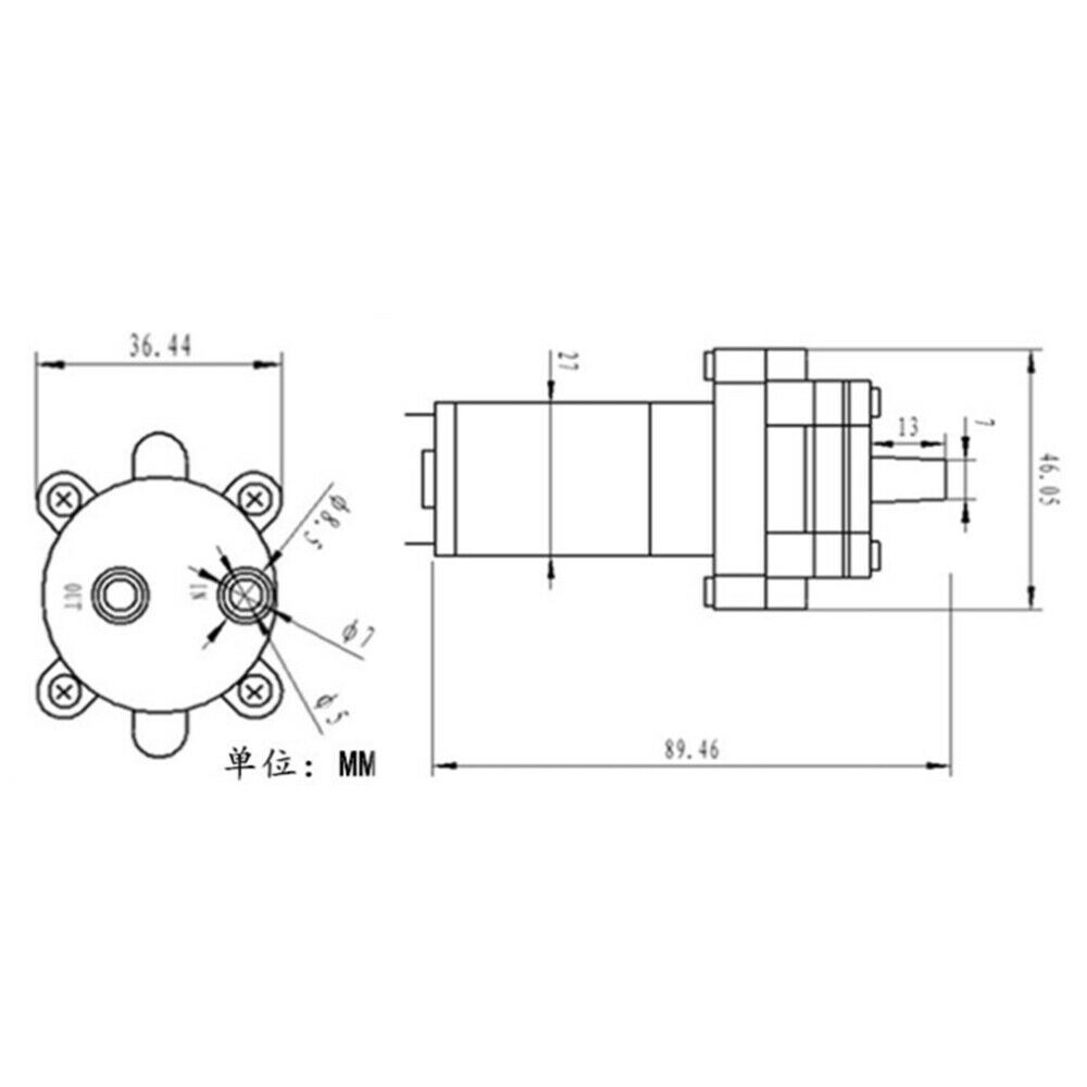 385 DC 6V-12V High Temperature Resistance Celsius Mini Water Pump Diaphragm