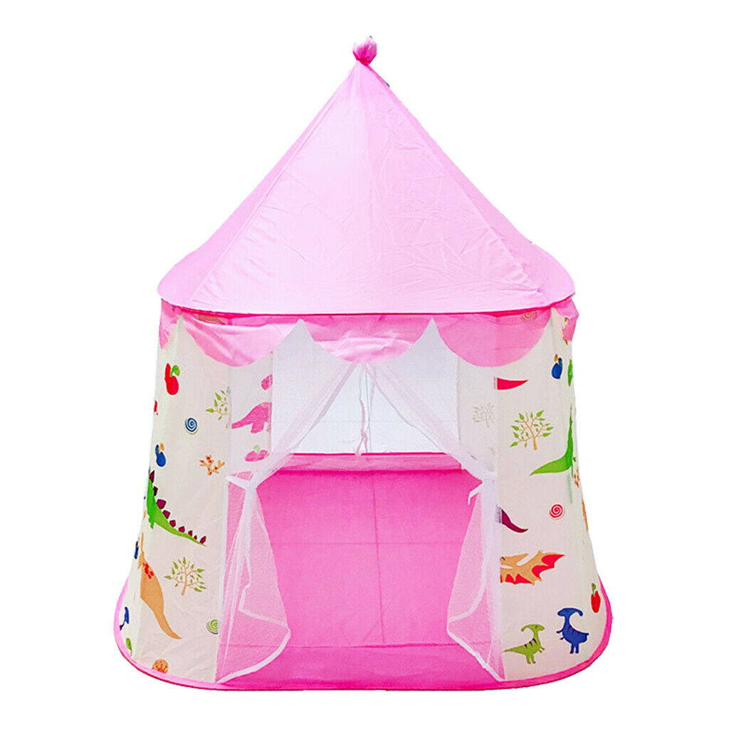 Folding Princess Castle Game Playhouse Tent Develop Games Gift Pink