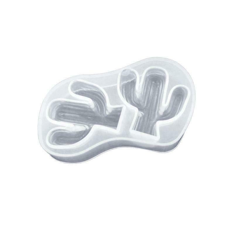 Silicone Mold DIY Jewelry Making Cactus Pendant Cake Decoration Fondant Epoxy