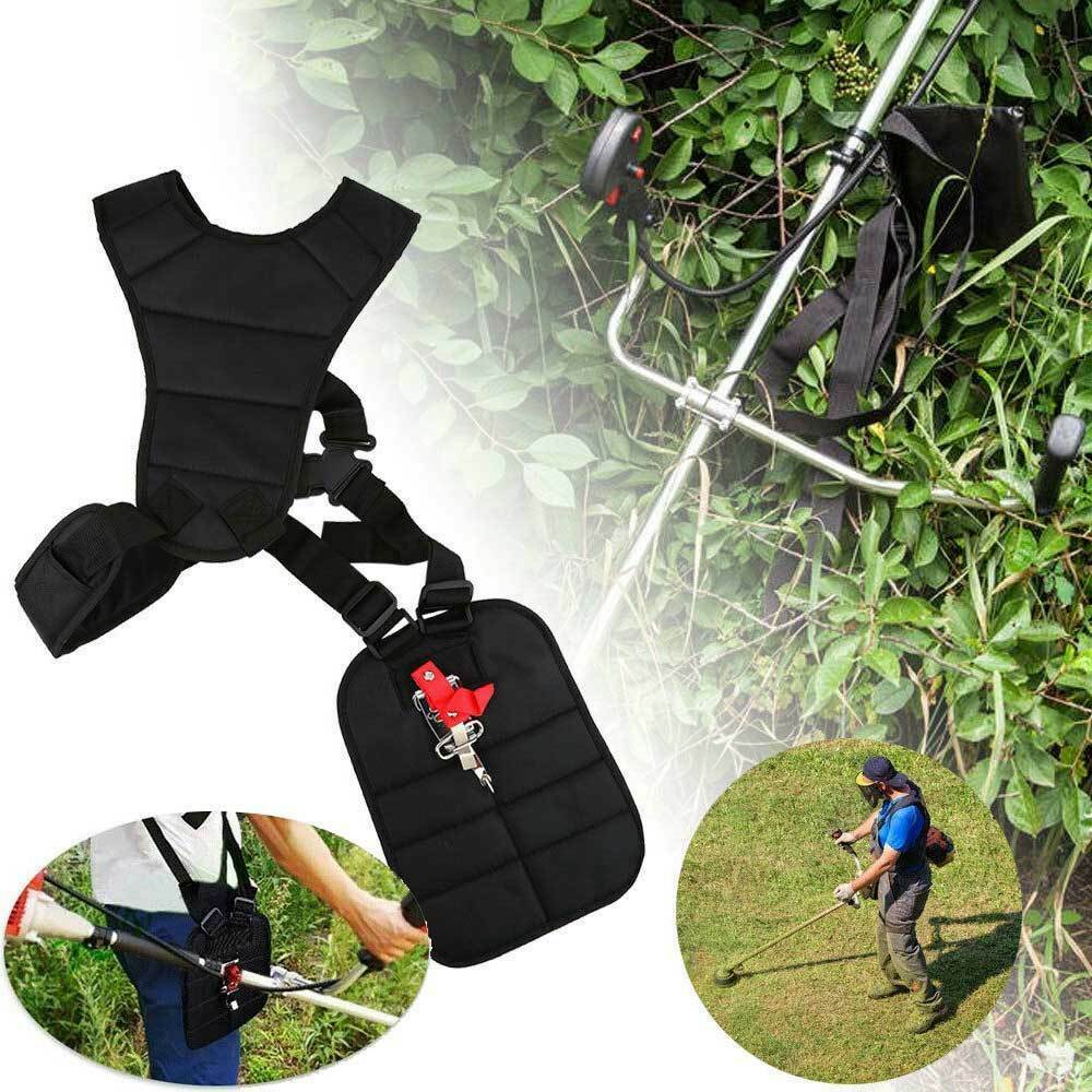 Universal Black Adjustable Brush Cutter Shoulder Strap with Carry Hook