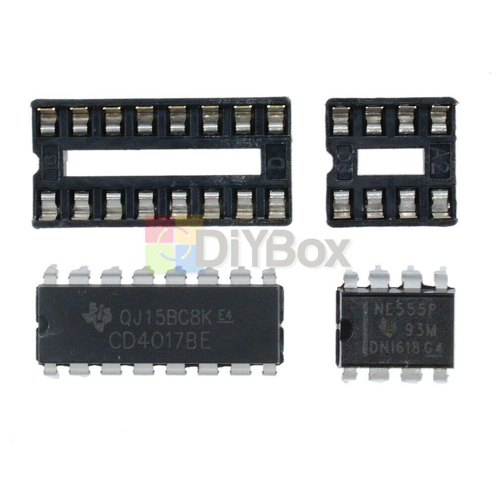 2PCS 3 - 4.5V NE555 and CD4017 Light Water Flowing Light LED Module DIY Kit