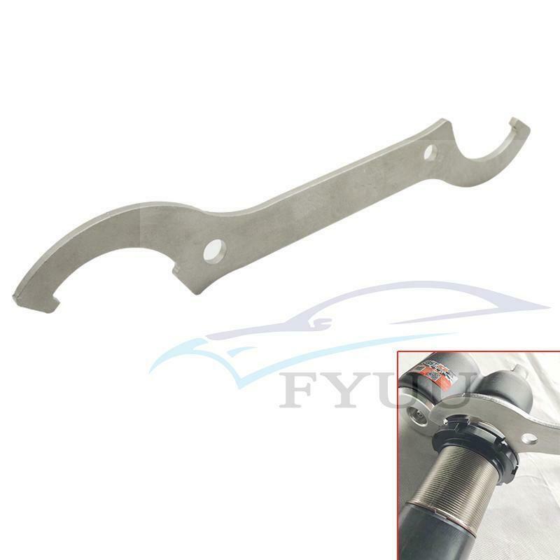 2Pcs Fork Cap Wrench Tool Front Rear Shock Absorber Remove Wrench Hook Spanner