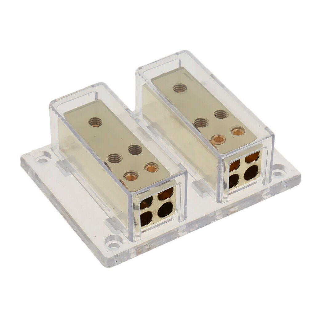 Distribution Block Power Ground 4 Gauge In 8 Gauge Out Car Amp Installation
