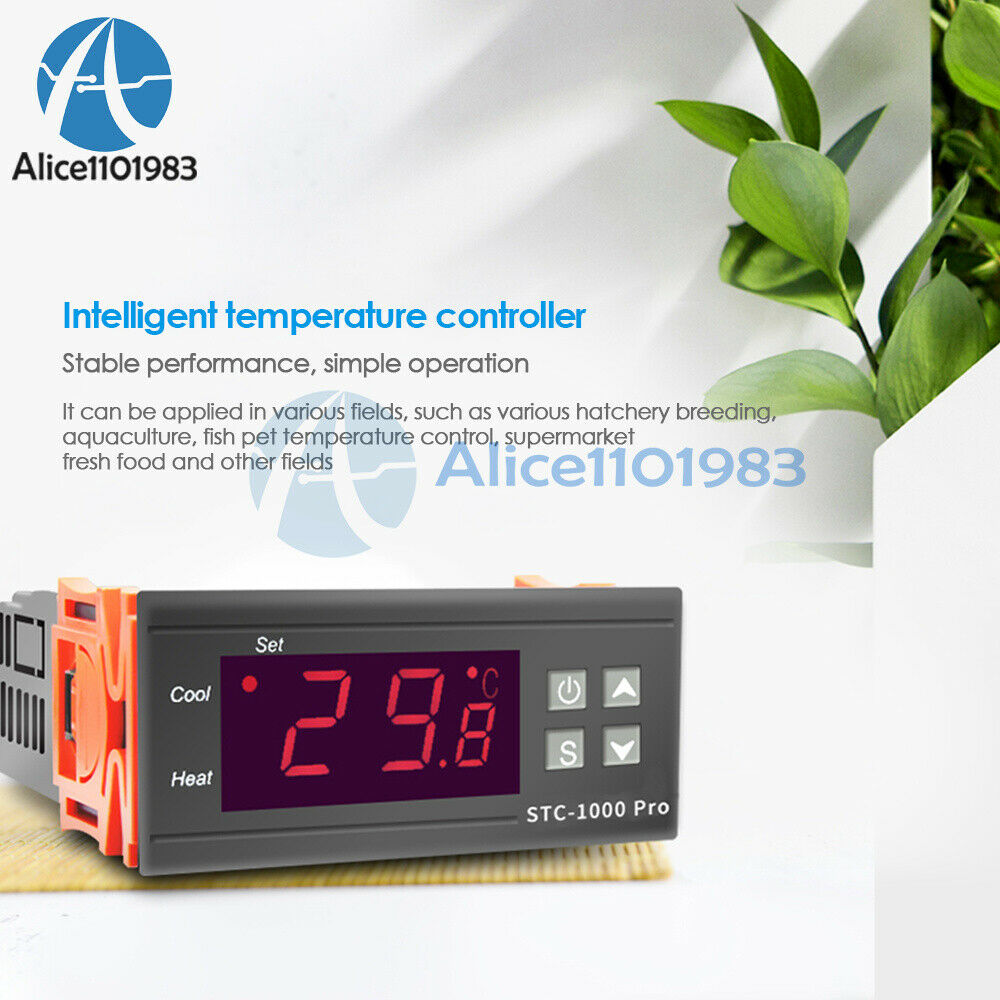 STC-1000 Pro  AC 220V Temperature Controller Thermostat Regulator NTC Sensor