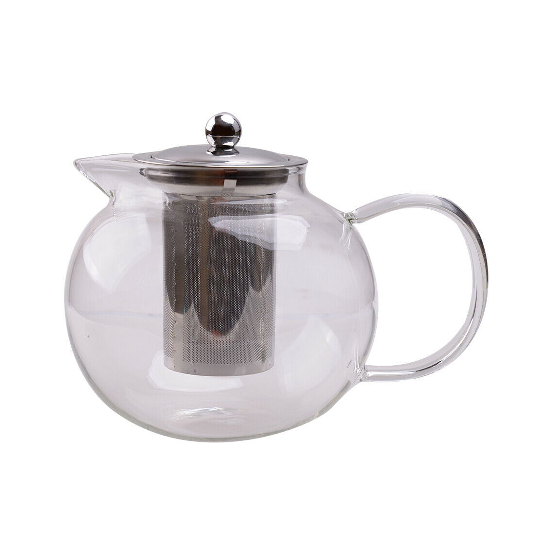 Glass Teapot w/ Stainless Steel Infuser Filter 1.3L Water Coffee Tea Teapot New