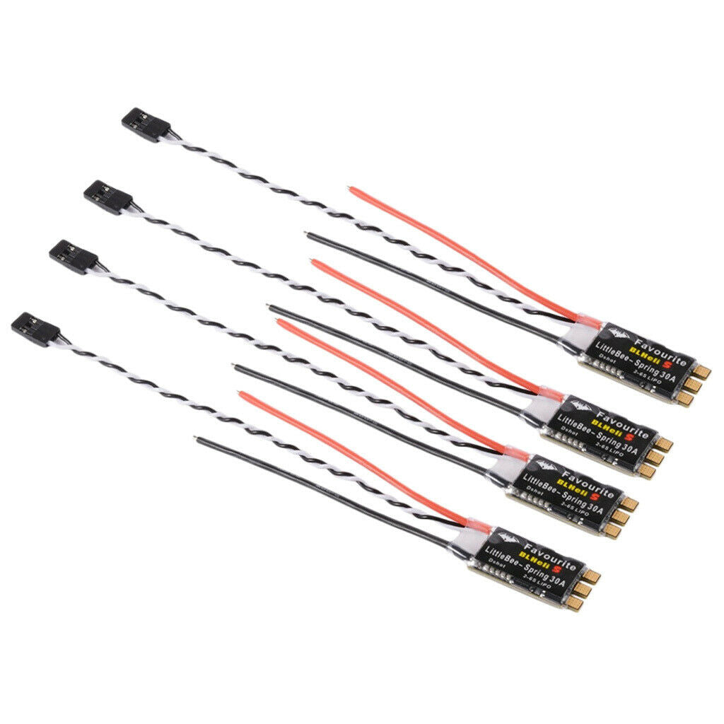 4pcs Spring 30A ESC OPTO 2-6S LIPO Supports for Mulitshot DSHOT OneShot125