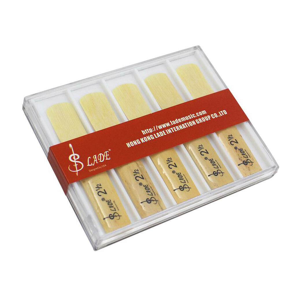 10 Pieces Clarinet Reed Set Bb Strength 2.5 for Beginners, Professionals,