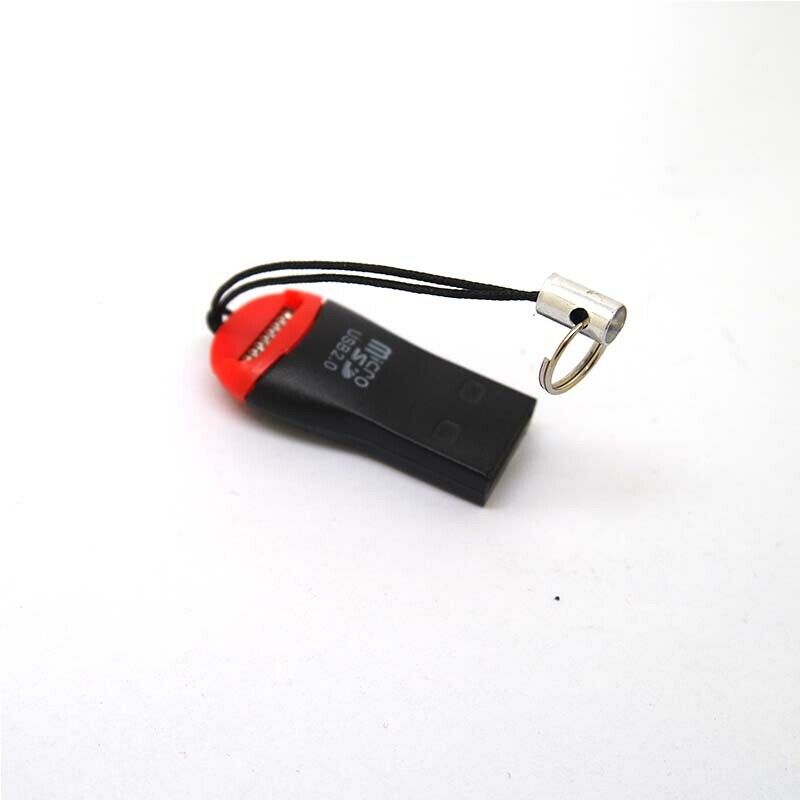 2pcs easy carry key ring USB 2.0 TF Memory Card Reader MicroSD Micro SD T-Flash