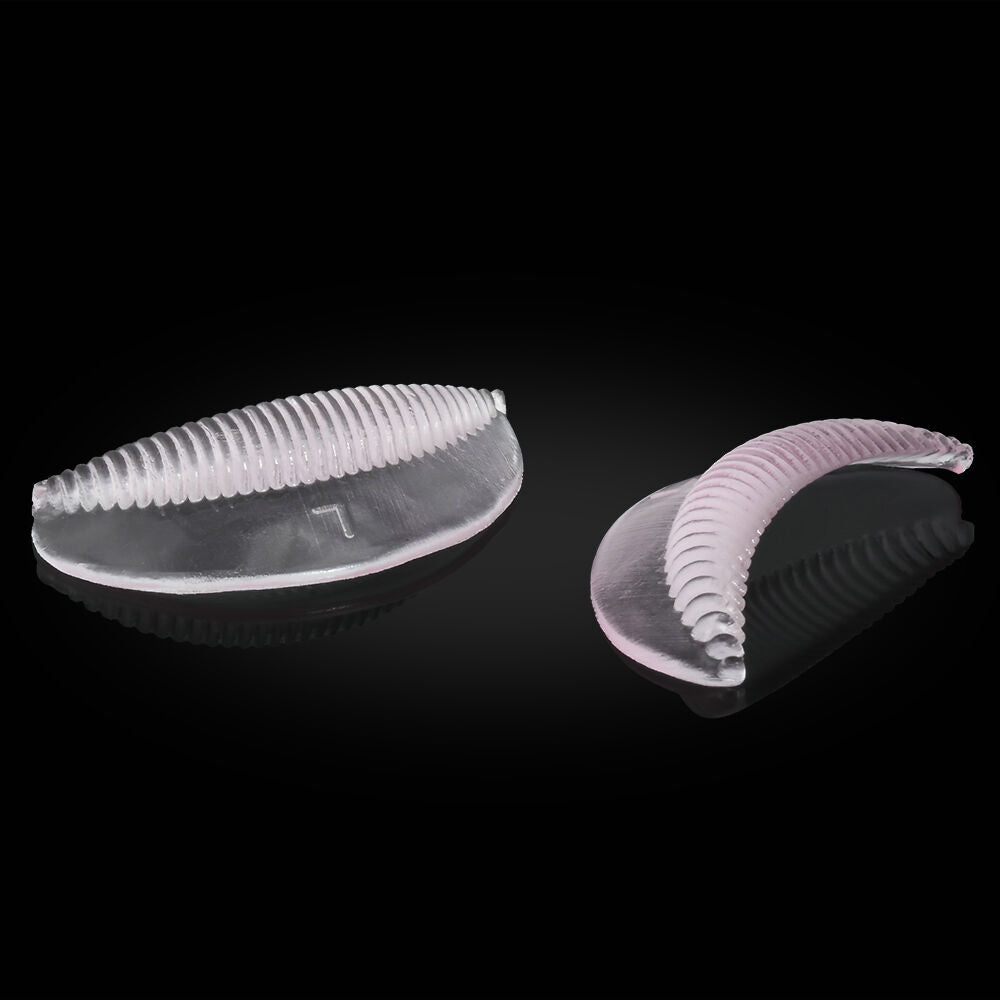 10Pcs Eyelash Perming Lift Silicone Curler Pads Shield Rods Embedded Ridges Â·