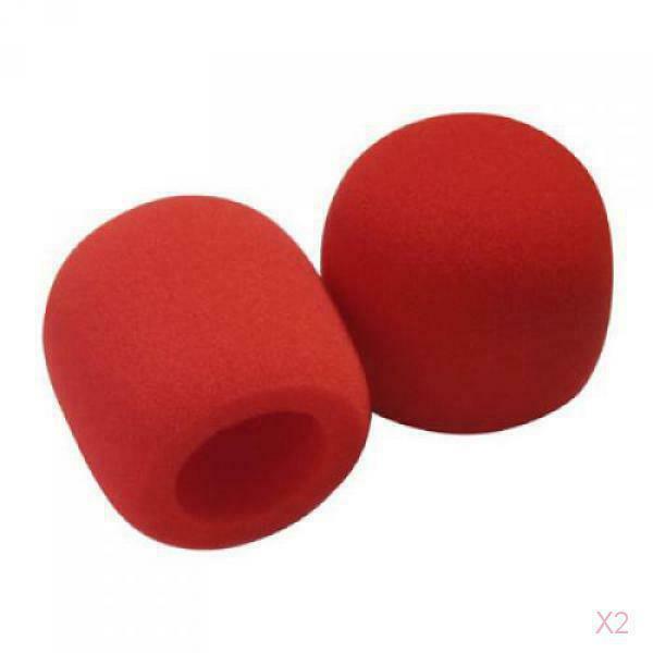 2x 2pcs Microphone Protection Foam Cover   Screen Windscreen