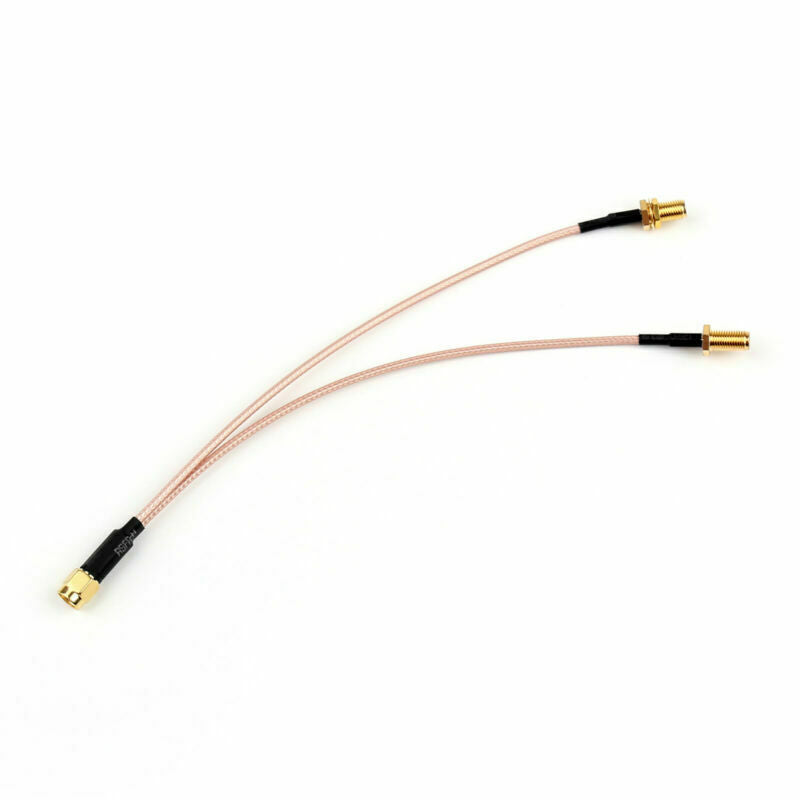 1Pcs 20cm RG316 Y Type 1 SMA Male Plug to 2 SMA Female Jack Pigtail Cable 8in SP