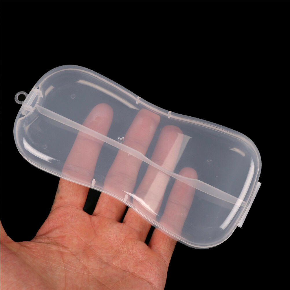 Portable Plastic Spoon Fork Travel Transparent Tableware Box Storage Organ.l8