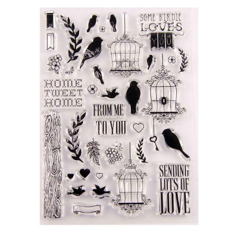 Home Sweer Home Silicone Clear Stamp Seal DIY Scrapbook Embossing Album Decor