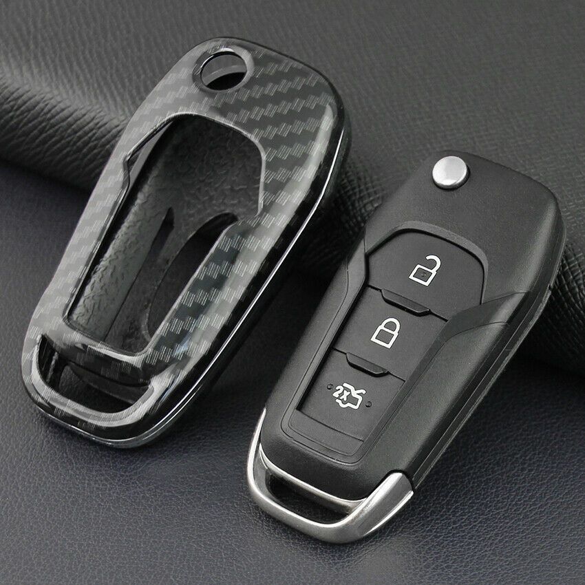 Shell Holder Cover Case Remote Smart Key For Ford Lincoln Key Cover Carbon Fiber