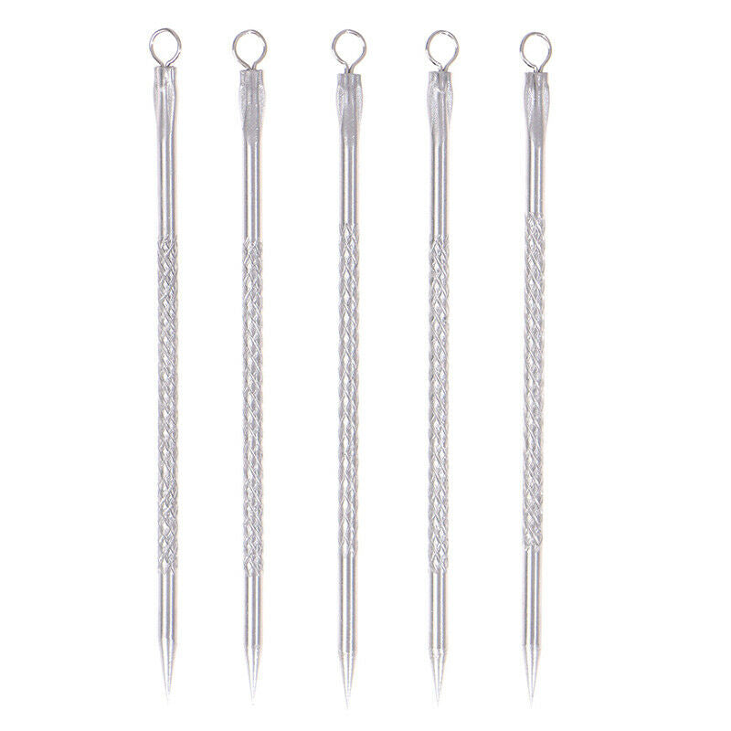 5pcs Removal Professional Cosmetic Tool Fine Tip Needle Acne Blackheads PimpFCA