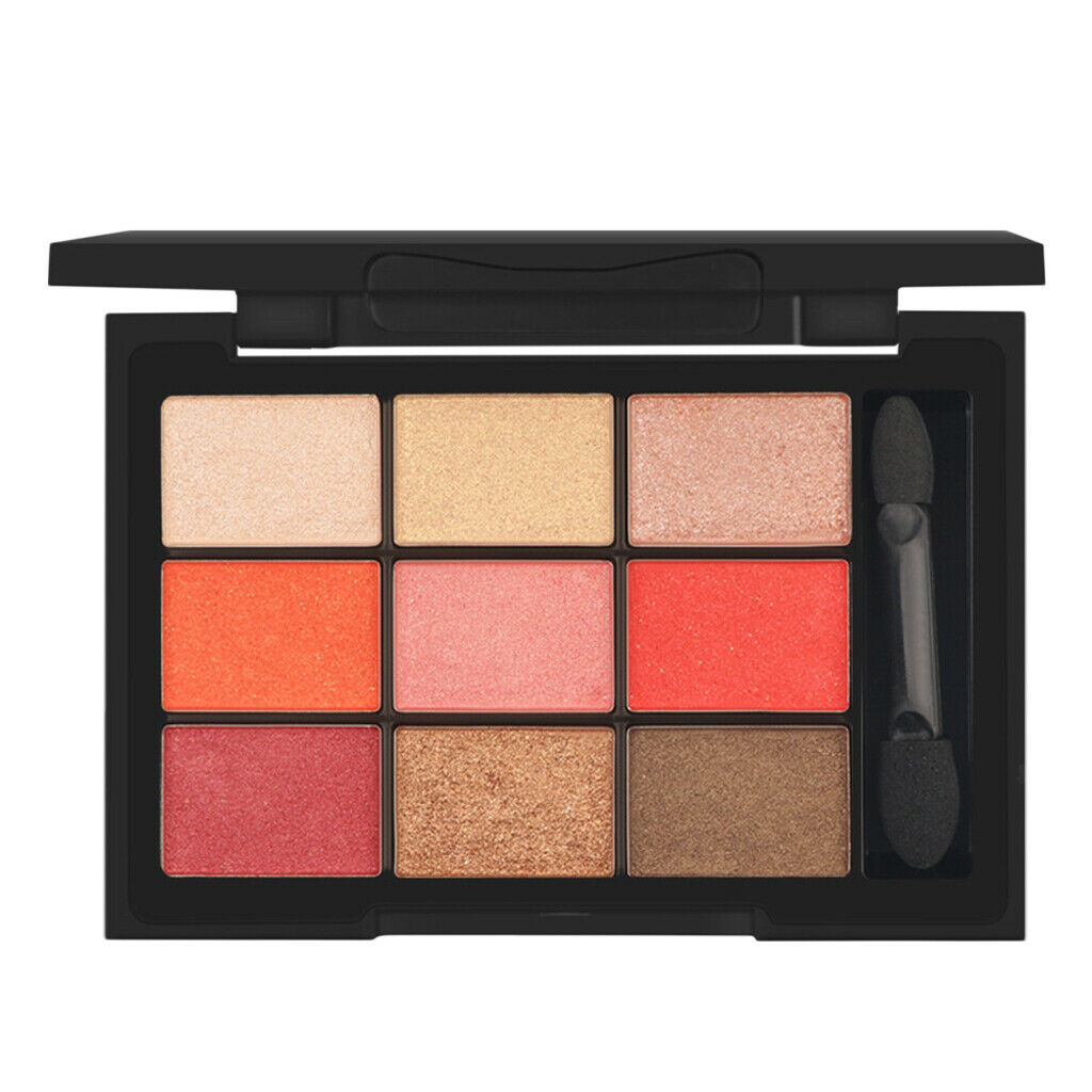 9 Colors Glitter Shimmer Eyshadow Makeup Palette Beauty Eyes Matte Set Fresh