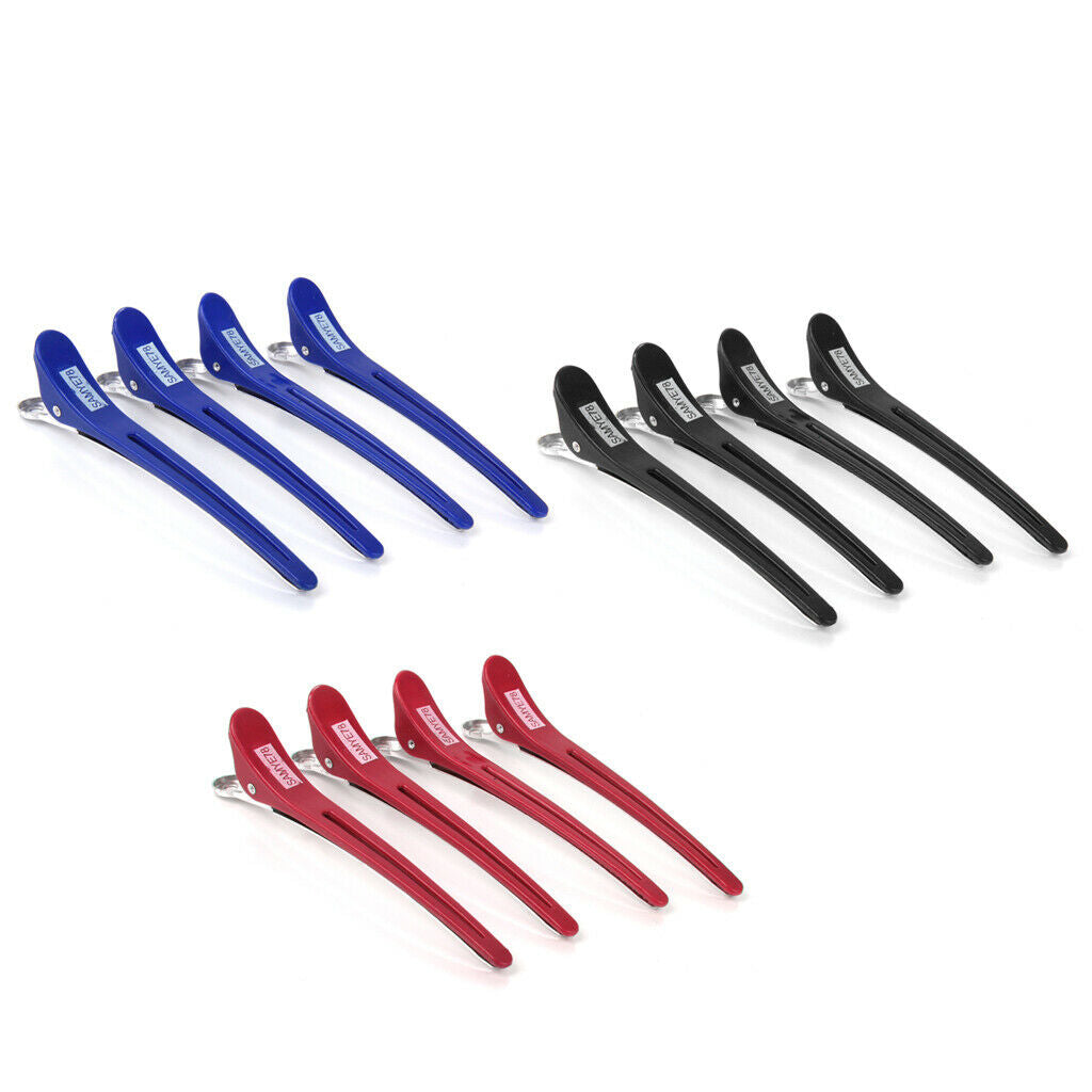 12Pcs Barber Sectioning Clips DIY Duckbill Curling Clamps Pins for Women