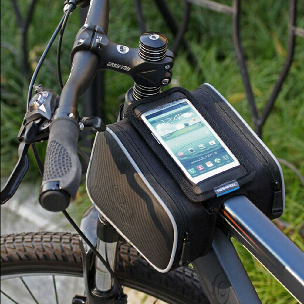 Bicycle bike top frame front pannier saddle tube bag double pouch holderSEA Tt