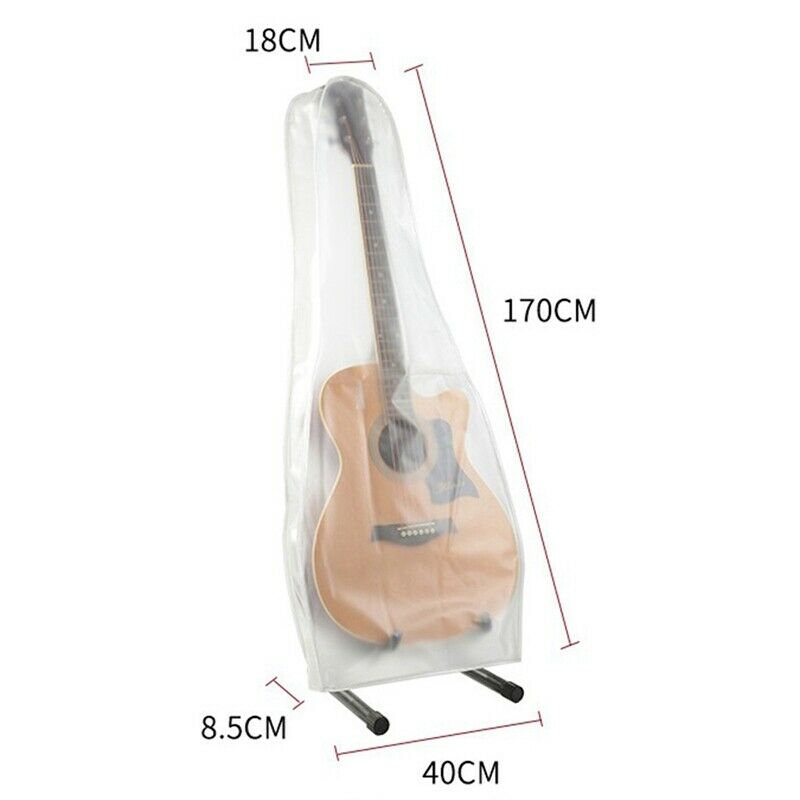 Guitar Dust Cover Fit Electric Guitars Frosted Transparent Guitar Cover ResiQ5S3