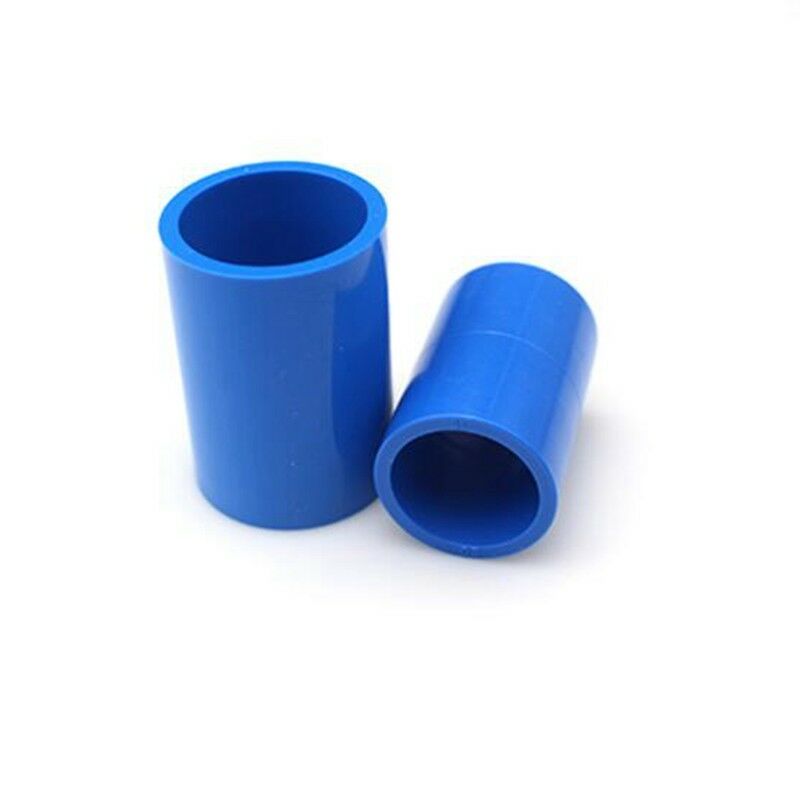 5PCS Pipe Connector Straight Design PVC Adapters Blue 40MM Inner Dia Tube Joiner
