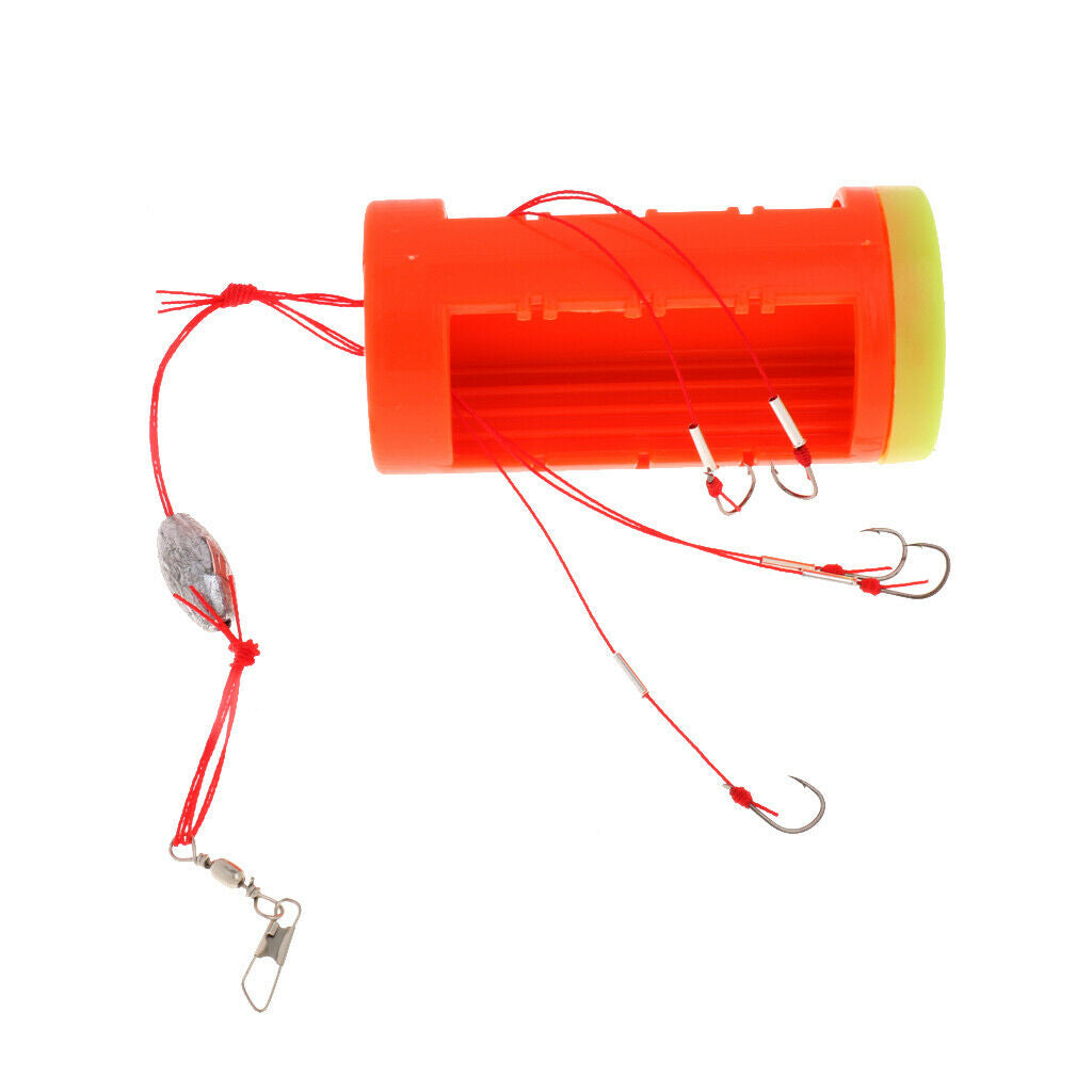 7# Cluster Bomb Explosion Hooks with Bait Holder Fishing Hook Tackle Set