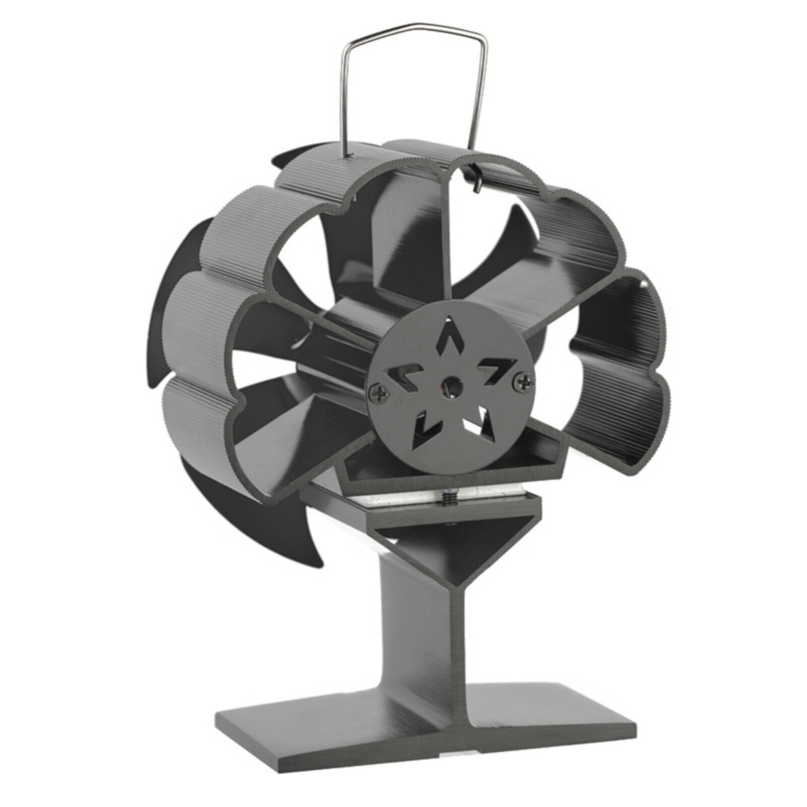 6 Blades Heat Powered Wood Stove Fan for Wood/Log Burner/Fireplace