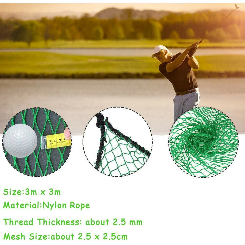 Golf Practice Net Heavy Duty Impact Netting Rope Border Sports Barrier Training