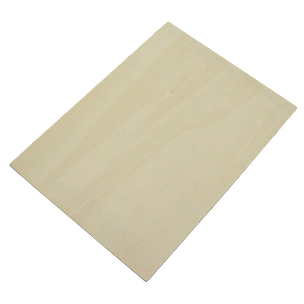 Rectangle Unfinished Wood Craft for DIY Kid Creative Pyrography Art 30x22 cm