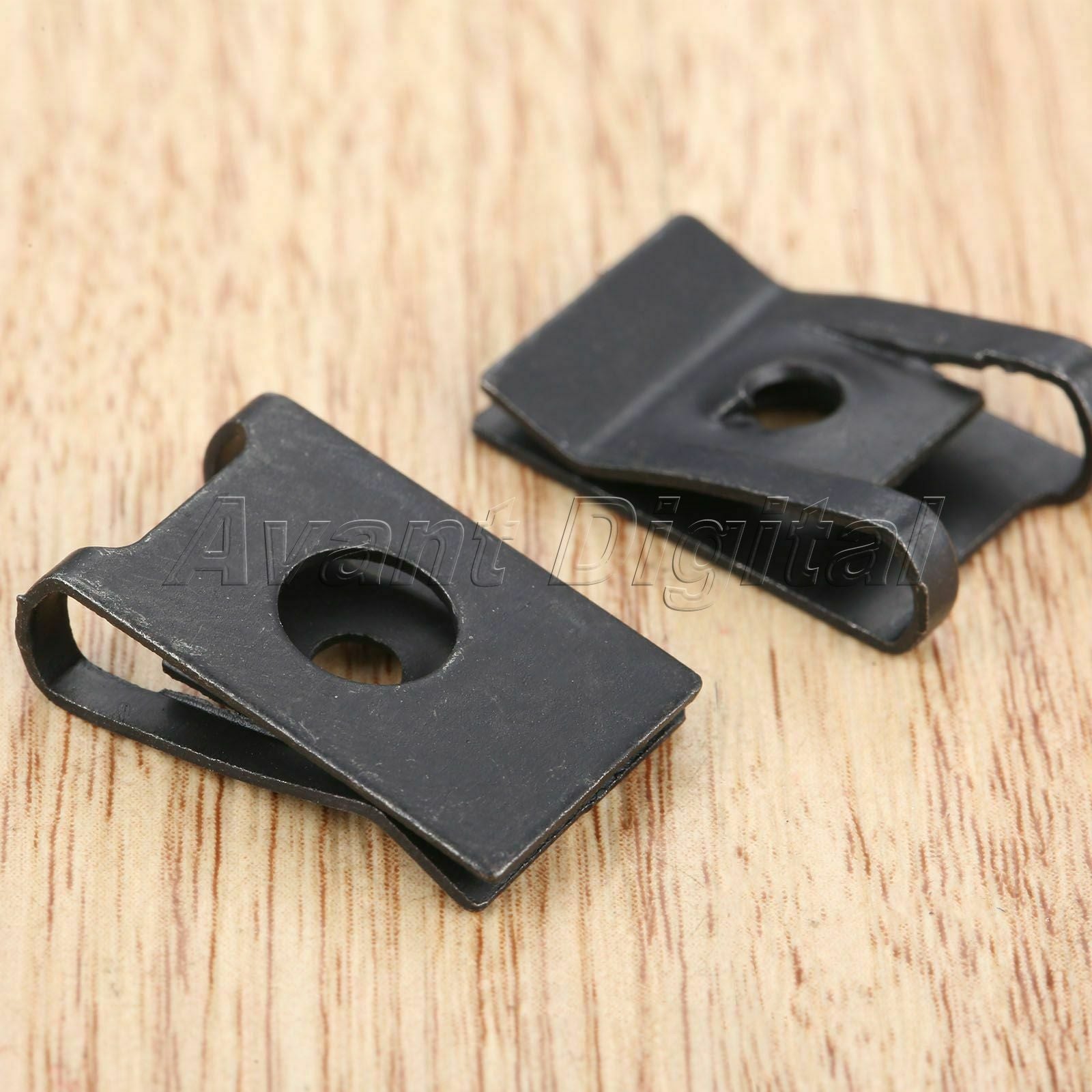 20Pcs Auto Fender Bumper Trim Clips Retaining Fasteners 21x14mm Metal Universal