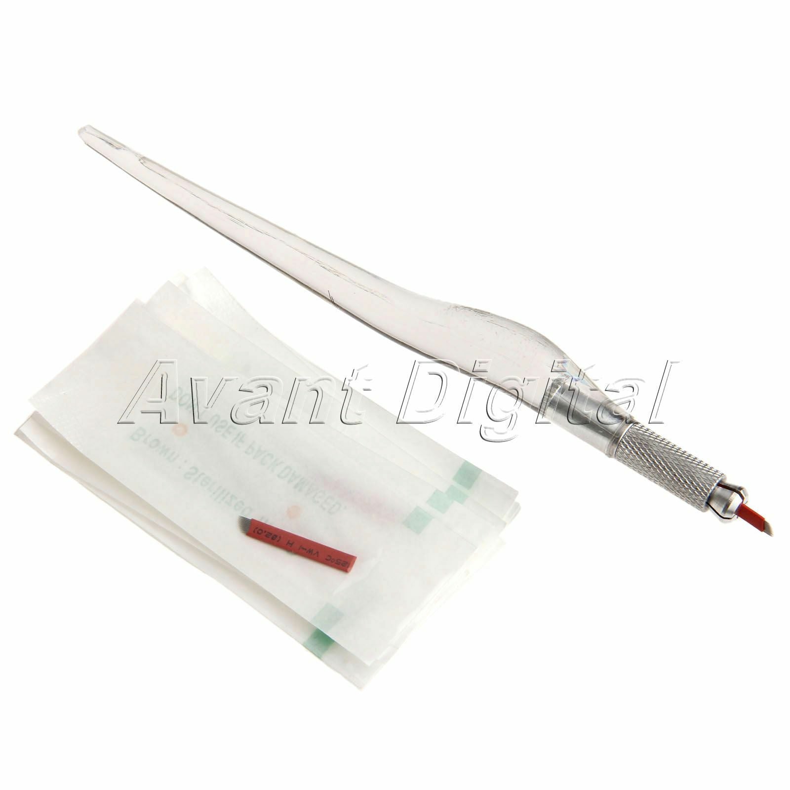 Manual Tattoo Pen PCD Makeup Machine Eyebrow Micro blade Pen with needle Blade