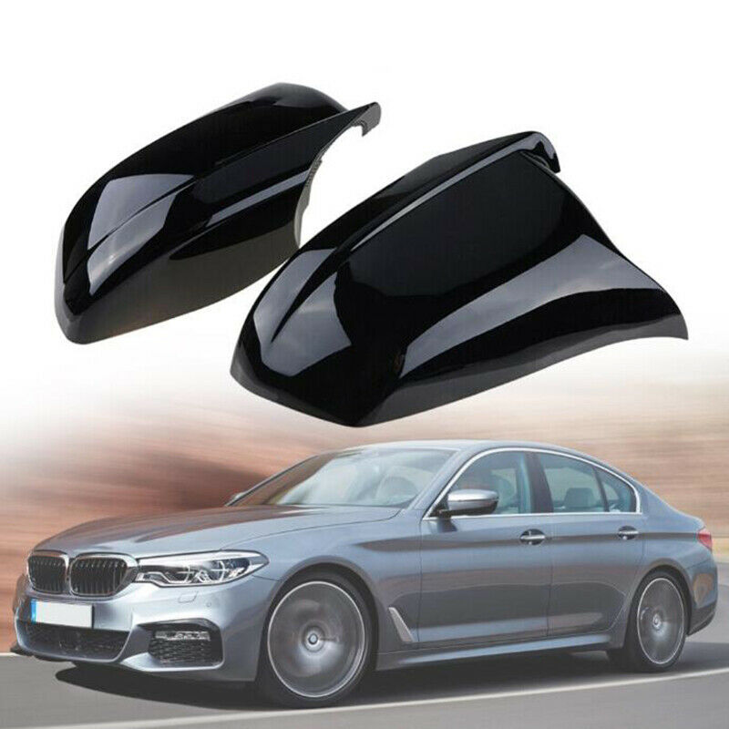Rearview Mirror Cover Glossy Black For BMW 5-Series F10 520i 528i 530i 2010-13