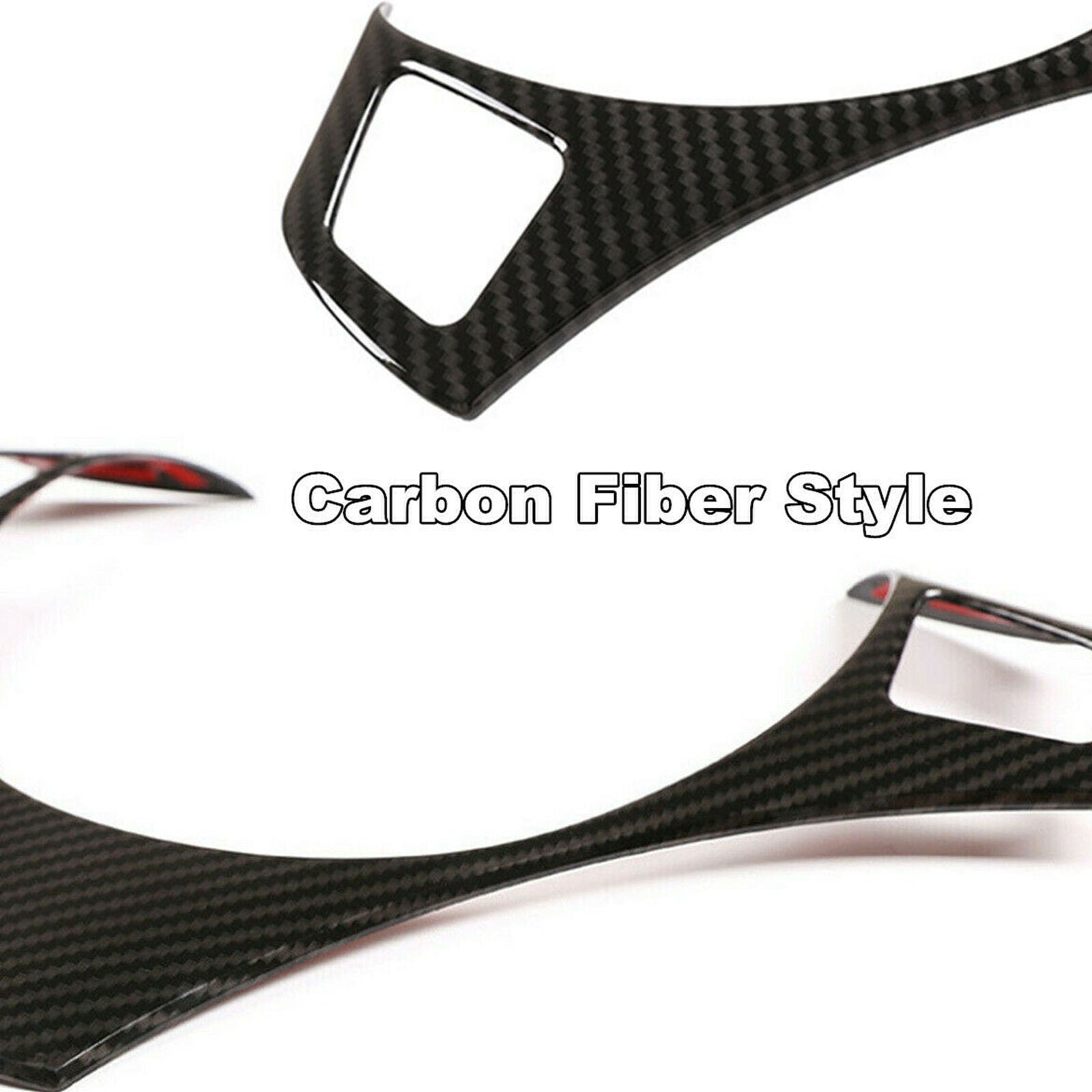 Steering Wheel Cover Decor Trim For BMW 3Series E90 325i 335i 05-12 Carbon Look