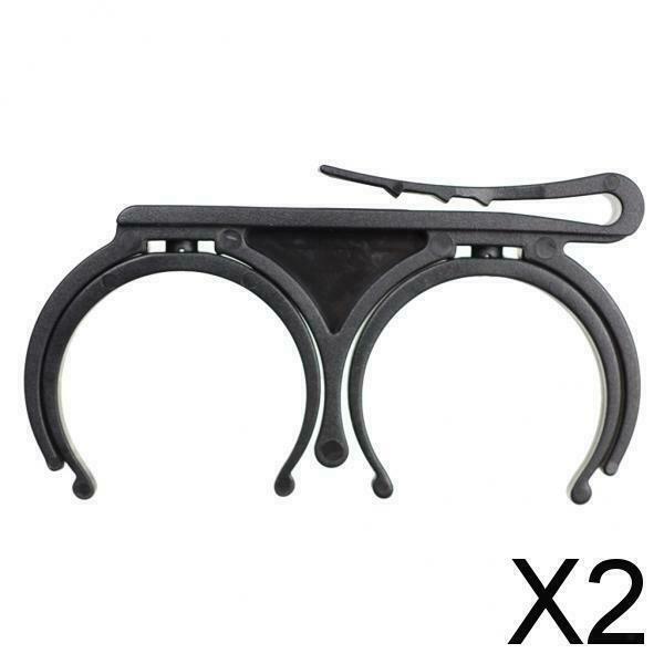 2X Golf Ball Holder Clip Golf Ball Organizer Golfer Golfing Tool Black Black