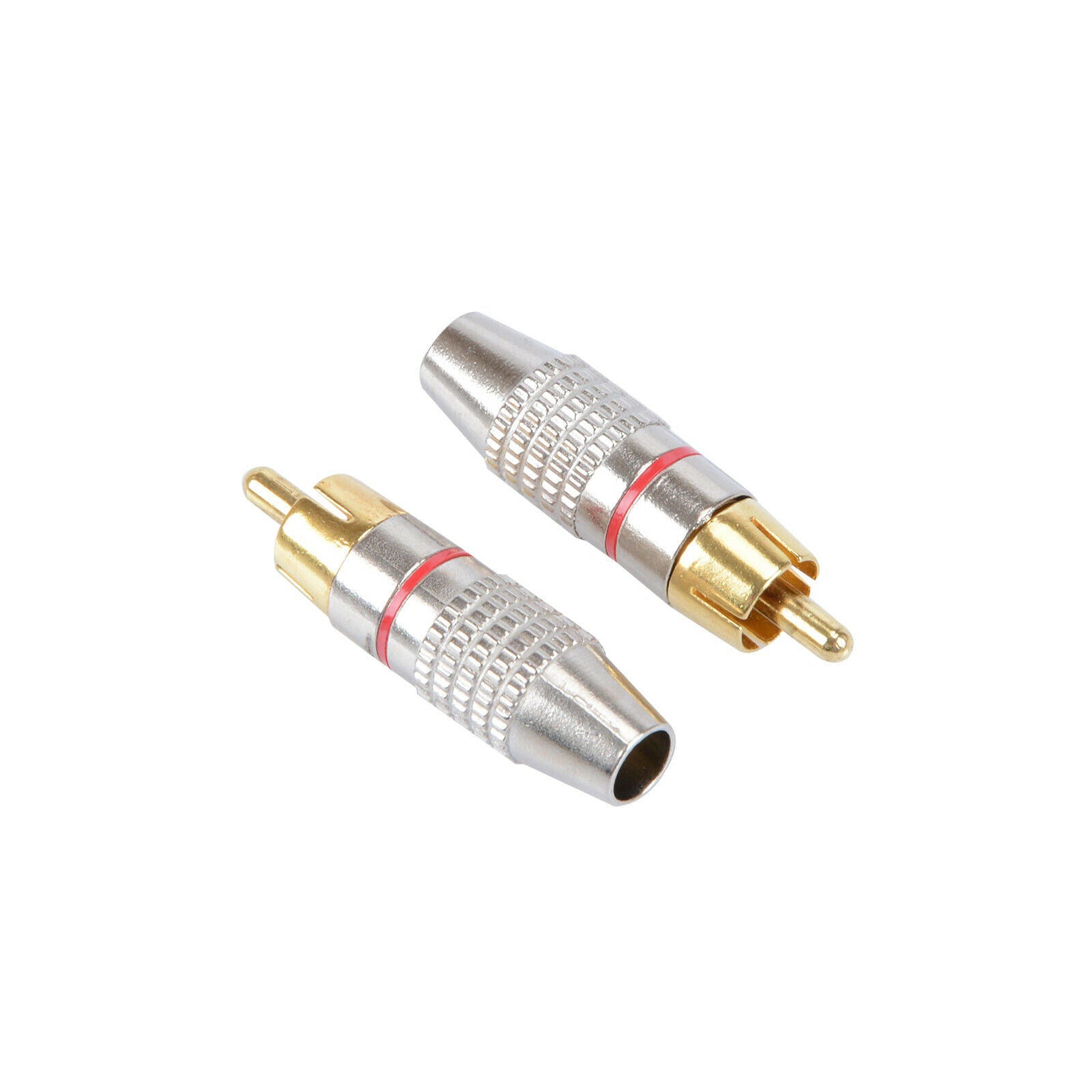 20pcs Black + Red RCA Male Plug Adapter Solder Audio Video Phono Cable Connector