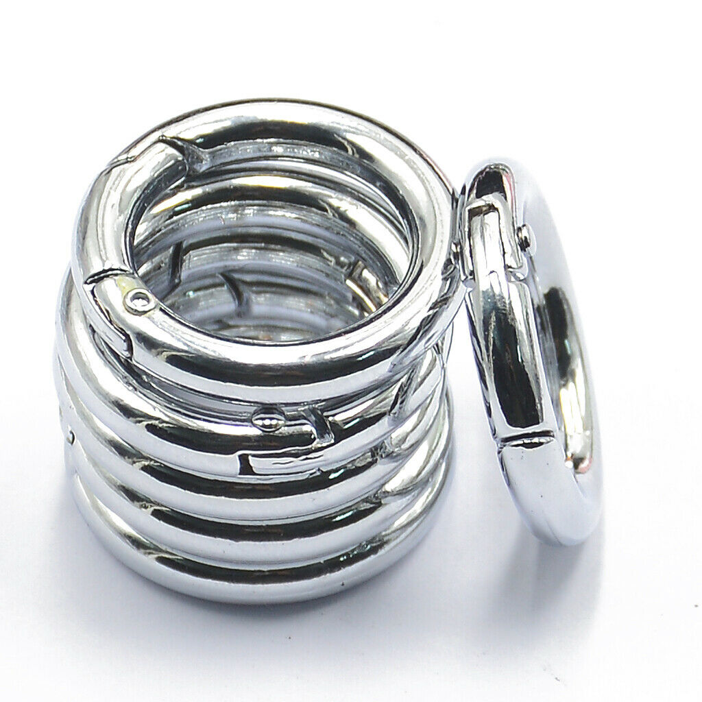 24 Packs Spring Snap Hooks Clips Carabiners Zinc Alloy Organizing Accessory