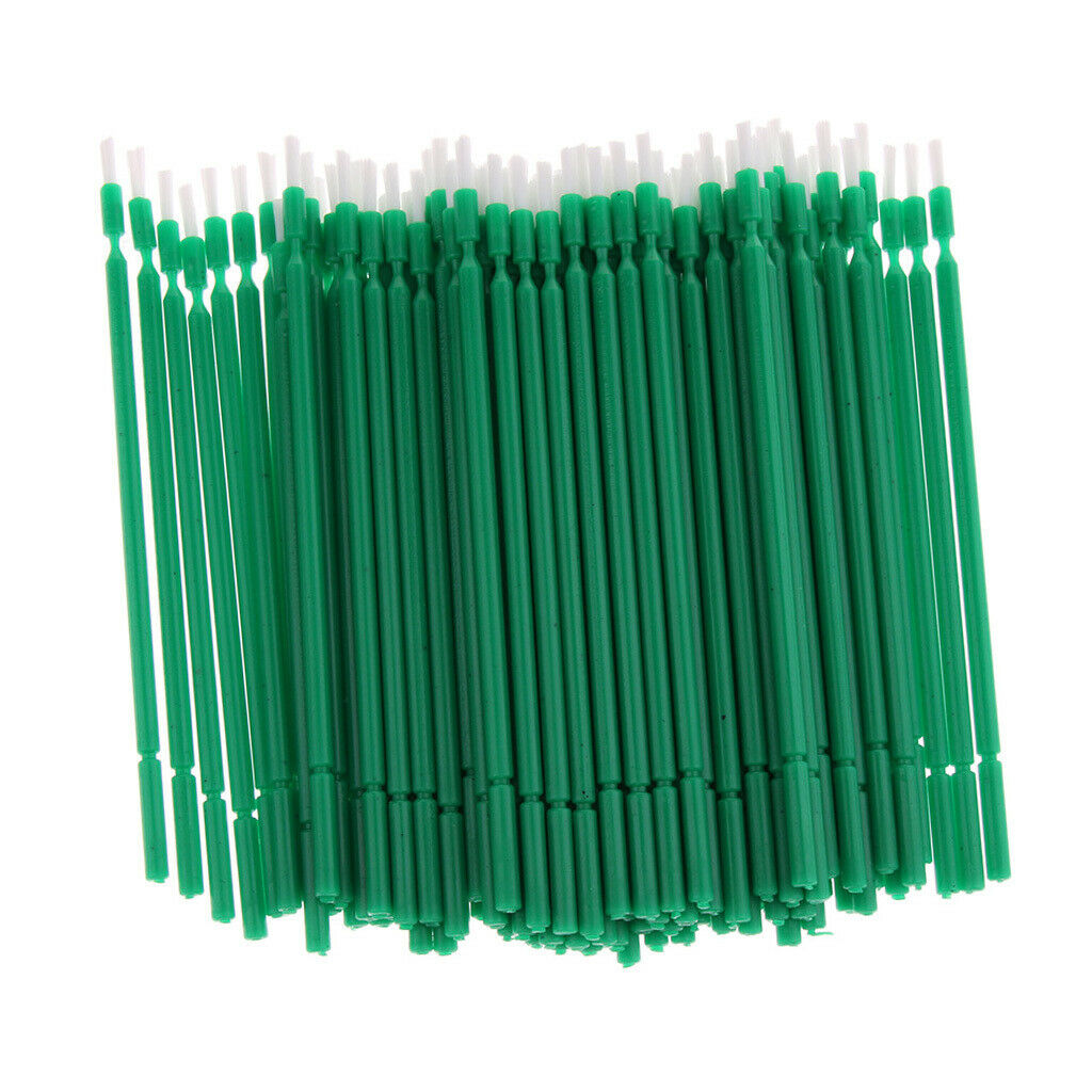 100 Pieces Green Dental Disposable Micro Applicator Brush Practical 4