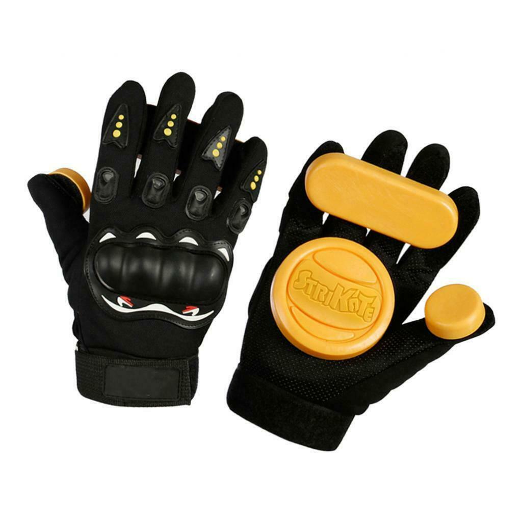 4.33inch Longboarding Gloves Downhill with Protector Pucks Safety Guard B
