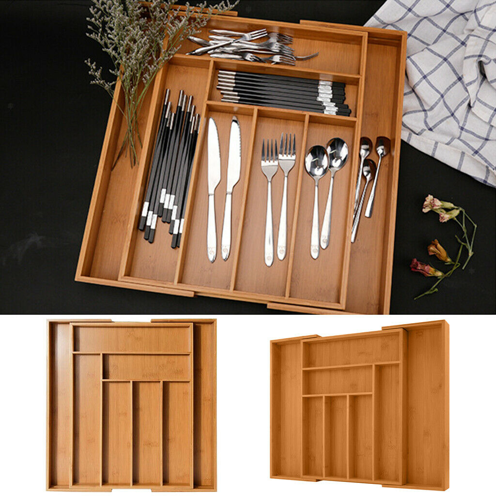 Retractable Cutlery Organizer Cutlery Storage Separator for Kitchen Home