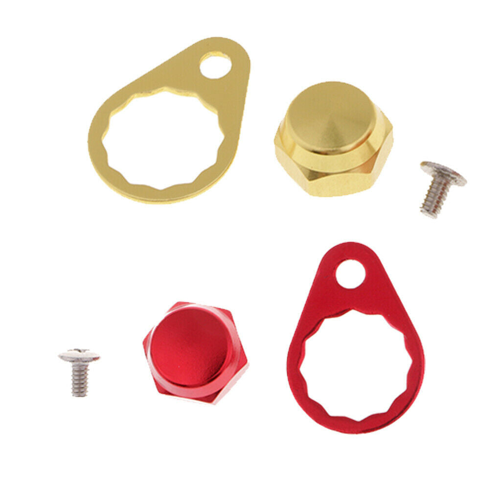 2pcs Baitcasting Fishing Reel Right Handle Parts, M8 Screw/Nut/Locking Plate