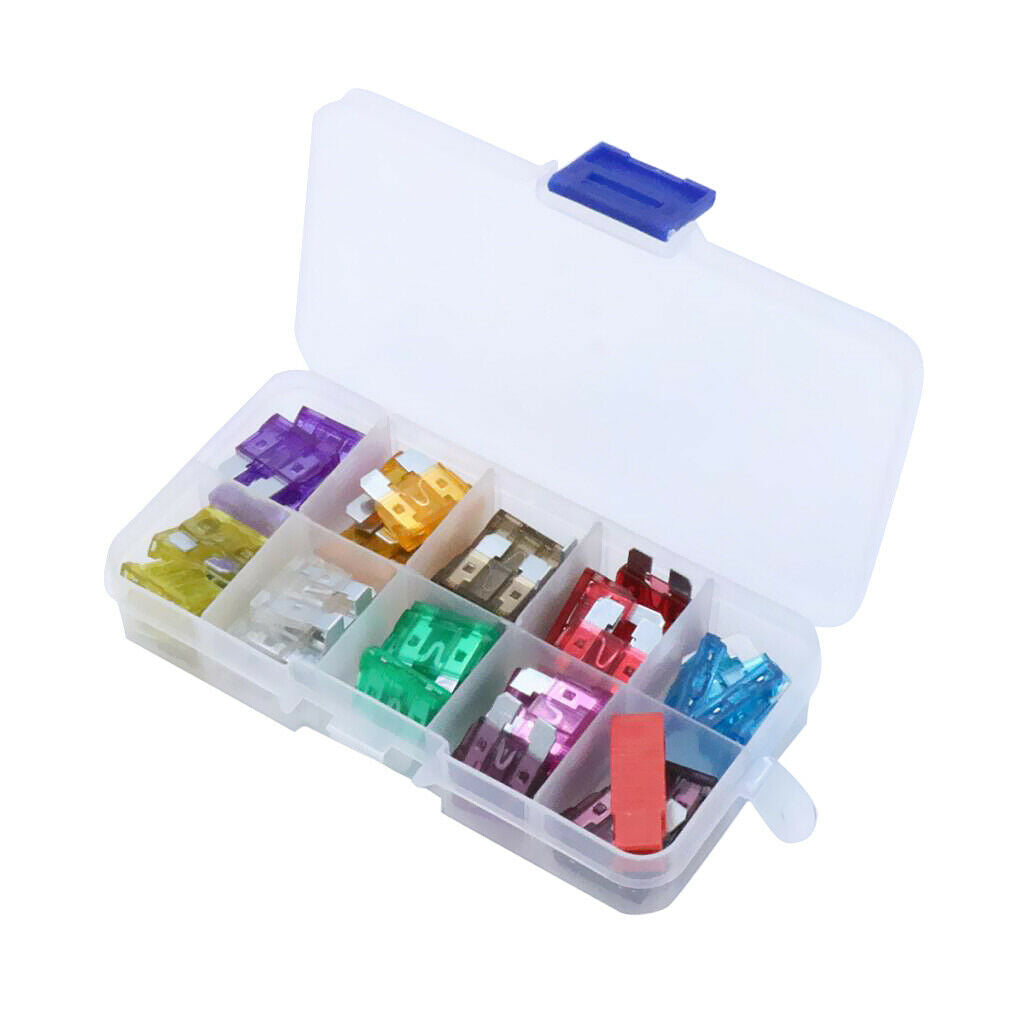 50pcs ATO  Fuse Assortment Set Auto Car Truck Motorcycle Fuses Kit