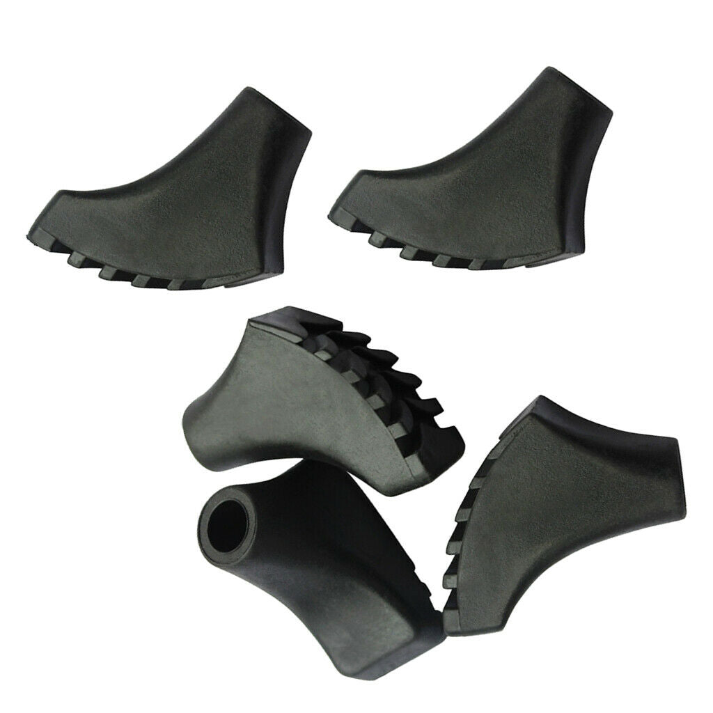 5Pieces Flexible Trekking Poles Tips Replacement Fits Most Hiking Poles